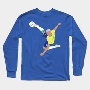 Richarlison Brazil Bicycle Kick World Cup Minimalist Long Sleeve T-Shirt